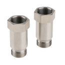 2 Pieces Stainless Steel M18*1.5mm O2 Oxygen Sensor Bung Extension Adapter