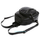 Fashion Women Black PU Leather Backpack Travel Rucksack Handbag Clutch Satche