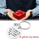 I'll Always Be Your Little Girl Father's Day Gifts Keychain Keyring For Dad Gift