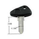 8pcs Motorcycle Ignition Key Blanks Cover Case Fit  650GS K1200LT R850R