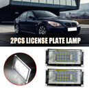 1 Pair Canbus 6500K LED License Plate Lamps Lights for BMW E46 4D 1998-2003