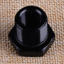 1/2-28 To 3/4-16 Threaded Adapter Black Oil Filter Adapter