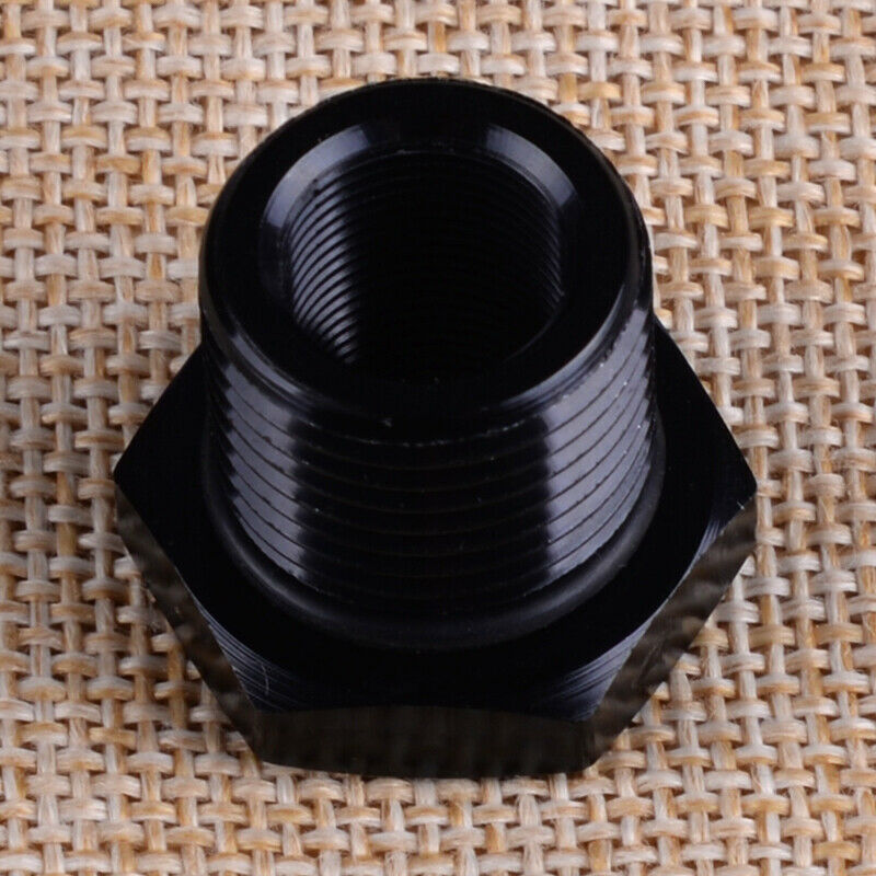 1/2-28 To 3/4-16 Threaded Adapter Black Oil Filter Adapter