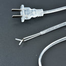 1.8m on off switch power cord for led lamp us plug transparent extension cableM&