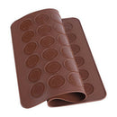 30 cavity Silicone Pastry Cake Macaron Macaroon Oven Baking MouldSheet MatToolY5