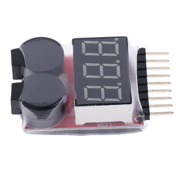 MagiDeal 1 8S LED Low Voltage Buzzer Lipo Voltage  For Aircraft