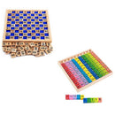 Educational Wooden Teaching Toys 1-100 Digit Cognitive 10X10 Multiplication