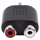 Stereo 3.5mm Male Plug to Dual RCA Female Jack Y Splitter Adapter S1I8