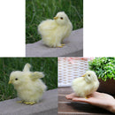 Set of 3 Mini Chicken Ornament Home Garden DIY Micro Landscape Ornament, Yellow