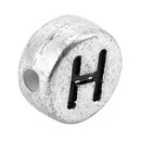 500Mixed Alphabet/Letter Acrylic Spacer Bead 7mm B09882
