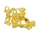10x Pinch Bail Findings Hook Clasps Connectors DIY Necklace Jewelry 26x9x7mm
