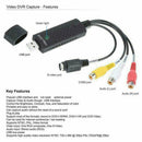 USB 2.0 Audio Video VHS to PC DVD VCR Converter Capture Card Best Adapter L0D0