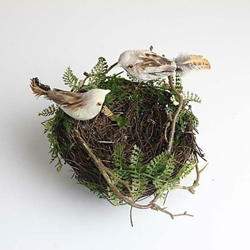 Pack 24Pcs Artificial Feather Bird Foam Birds Home Table Decor Photo Props