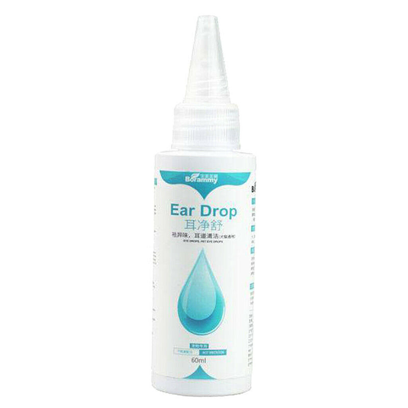 Dog Ear Cleaner Cat Ear Relief Drops Alcohol-Free Pet Ear Wax Softner Solution