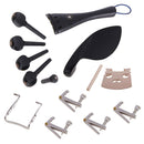 4/4 Violin Set Ebony Tuner Peg Chinrest Clamp Maple Bridge Endpin Tail Gut