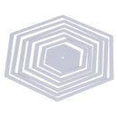 Hexagon spiral Die Cuts Metal Cutting Dies In Scrapbooking Embossing A