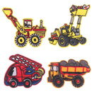 11 Pcs Mini Car Truck Patches For Clothing Applique Clothes Embroidered Sewing U