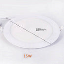 LED Panel Light Ultra Thin Ceiling Recessed Grid Downlight Lamp Round Panel