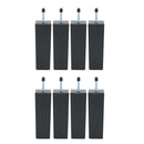 8pcs/set Plastic Bed Risers Lifts Furniture Table Square Leg M8 Thread