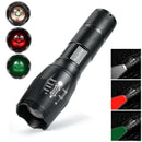 2000 lm Red /White / GN Light 3xLED Flashlight Hunting Lamp 18650L zfLDUKL Hn