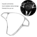 Car Steering Wheel Button Frame Trim Cover for Mercedes Benz Vito 2017 Silv K8W7