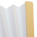 Blank White DIY Paper Bamboo Folding Fan for Hand Practice Calligraphy Draw