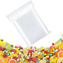 100pcs Waterproof Transparent Seal Bag Plastic Zips Shut Food Storage Bags