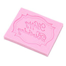 Happy Birthday Silicone Mould Cake Decorating Lace Impression Mat Baking M WII