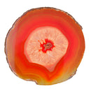 Irregular Agate Quartz Slice Crystal Coaster for Jewelry Making Craft Red