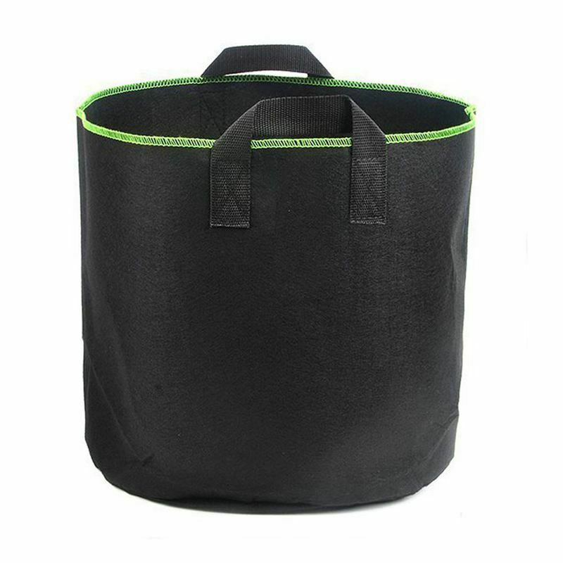 Plant Grow Bags,4 Pack 5 Gallons Non-woven Flower Vegetables Plant Aeration U7U4