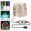 LED String Light Curtain Window Decor App Control In/Outdoor 5Meters 50LED
