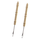 2x Fishing Hook Remover Set Fishhook Detacher Disgorger Fast Knot Tying Tool