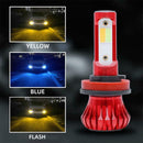 2pcs Car Motorcycle 3000K 6000K 8000K 4200LM COB LED Fog Lamp Tail Light Bulbs
