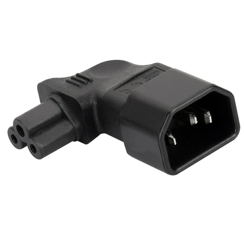 3Pin IEC 320 PDU UPS C14 To C5 Power Plug Adapter Converter Socket NEW
