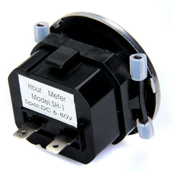 Mechanical Hour Meter Gauge - Engine Hourmeter (DC 6-80V) for Boat /Auto /ATV