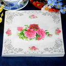 20X flower paper napkin rose party tissue napkins decoupage decoration paper 3c