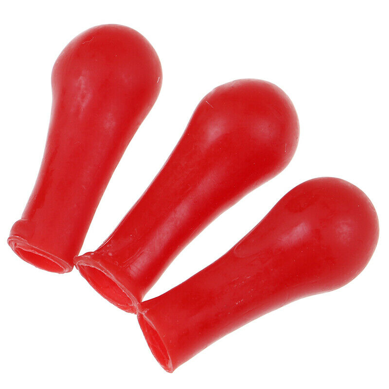 10Pcs Dropper Red Rubber Bulb Head Dropping Bottle Insert Pipette Lab Supplie Ew
