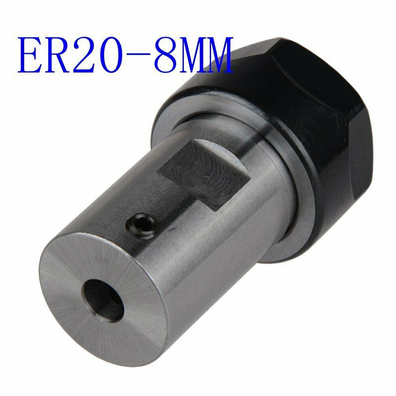 Motor shaft Collet Chuck ER20 A 8mm Extension Rod Holder tool holder CNC Mi