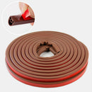 6m Self Adhesive Window Door Weather Excluder Seal Strip Tape Brown 12x14 mm