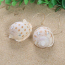 Rhinestone Conch Dangle Ear Hoop Women Drop Earrings Beach Jewelry Gift A
