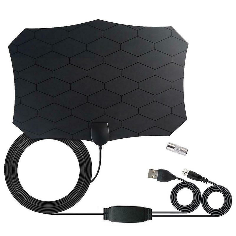 HJ0002 HDTV Digital TV Antenna 120 Miles DVB-T2 Indoor Aerial Signal Amplifier