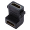 90 Degree HDMI Female to Female Coupler Adapter Converter with Screw Lock