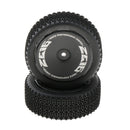 1 Pair RC Car Tire, RC Front Tyre  Wheels Compatible for Wltoys 144001