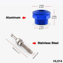 High Performance Push Button Quick Release Bonnet Hood Pins Lock Latch Blue