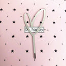 1pc Heart Pattern Happy Birthday Acrylic Cake Topper Wedding Cupcake Topper Kw
