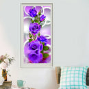 Purple Rose Flower 5D Diamond DIY Painting Home Decor Craft