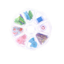 Portable Crochet Knitting Tool Kit Mixed Color Stitch Set for DIY Craft