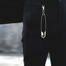 Unisex Punk Metal Wallet Belt Chain Rock Pants Keychain Pin Ring Clip Keyr SA3C