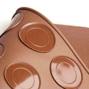 30Cavity Silicone Pastry Cake Macaron Macaroon Oven Baking Tools Mat Sheet Q3G8