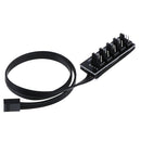 40cm 1 To 5 4-Pin molex TX4 PWM CPU cooling fan splitter adapter power cable TO